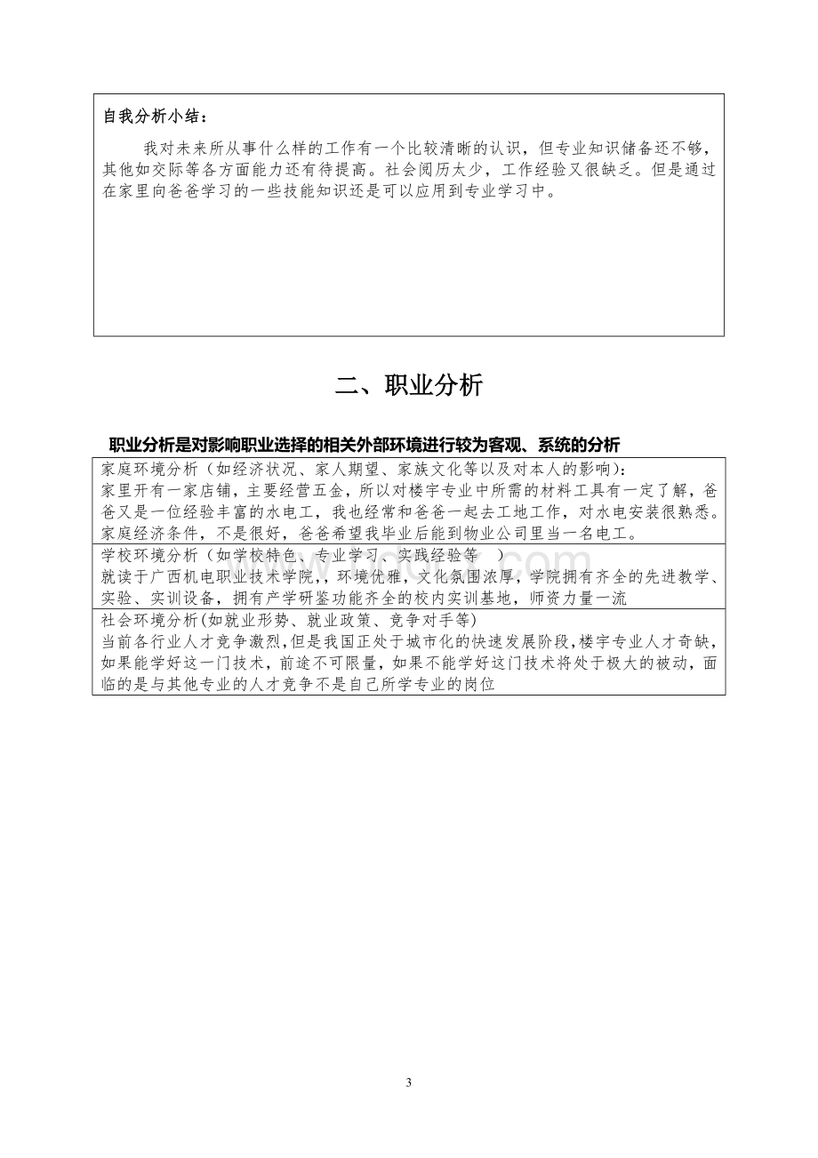 职业生涯规划书版本1(表格).doc_第3页