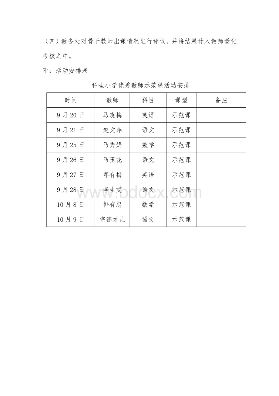 2018科哇学校优秀教师示范课活动方案Word文件下载.docx_第3页