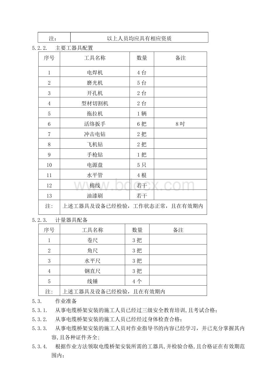 电缆桥架作业指导书.doc_第2页