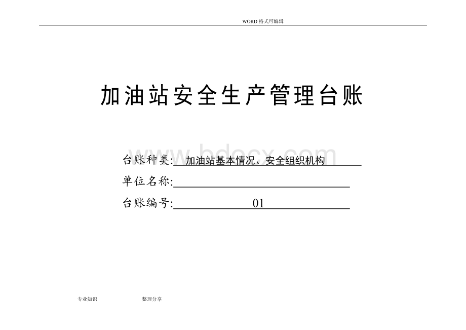 加油站安全生产管理台账21种台账样本完整版Word格式文档下载.doc_第3页