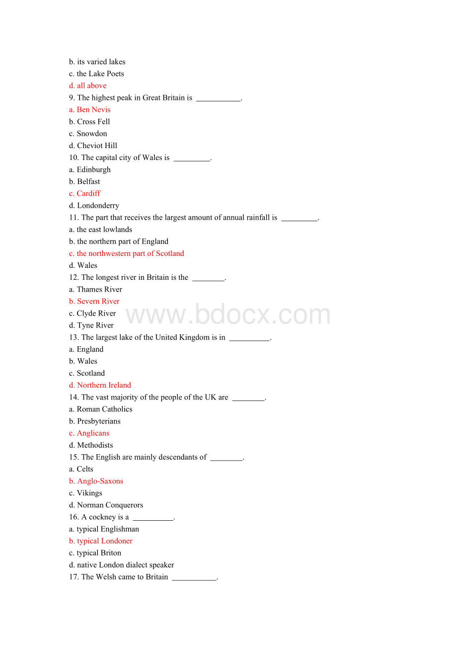 英美概况之英国复习题文档格式.doc_第2页