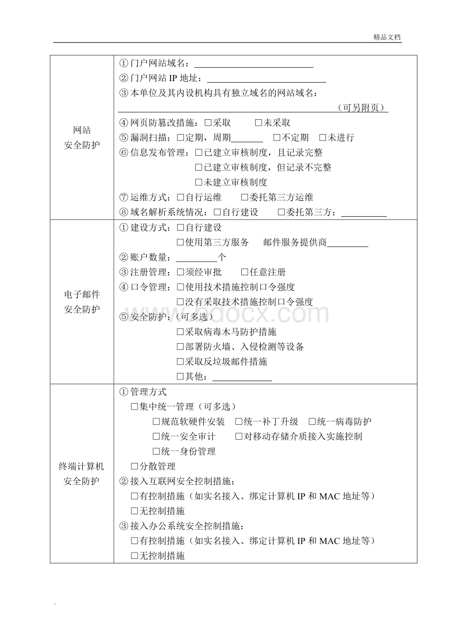 网络安全检查表模板文档格式.doc_第3页