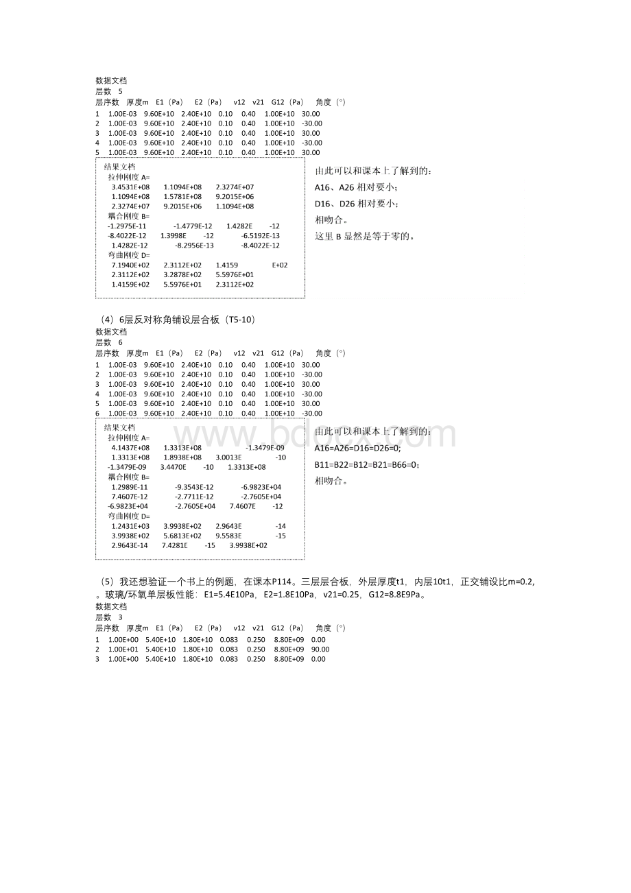 复合材料力学上机编程作业(计算层合板刚度)Word文件下载.docx_第2页