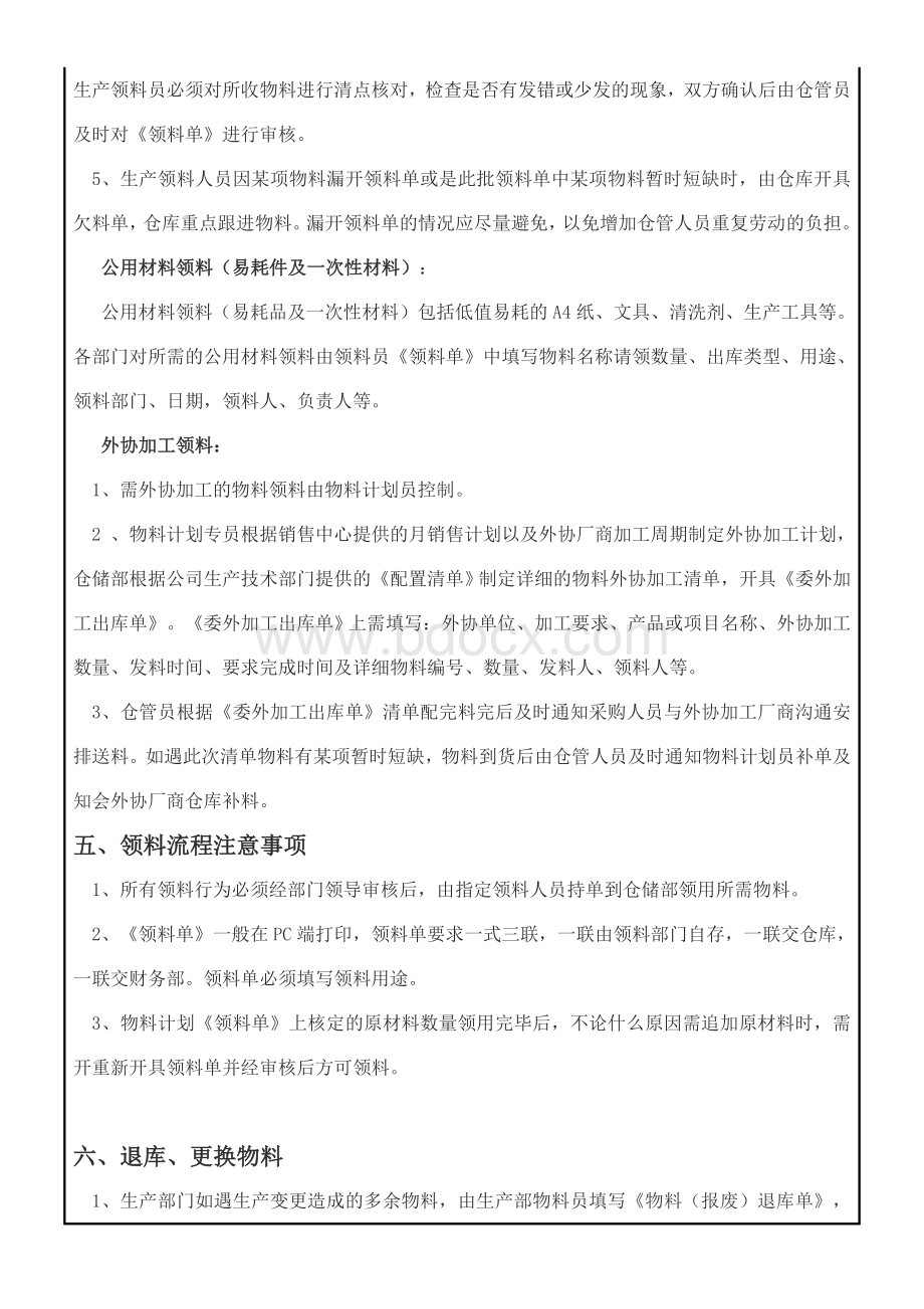 仓库领料管理规定Word文件下载.doc_第2页