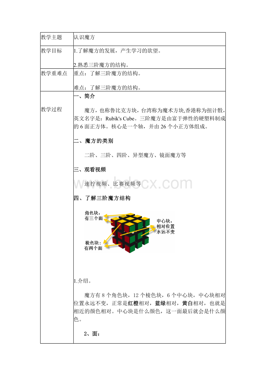 魔方社团教案文档格式.docx