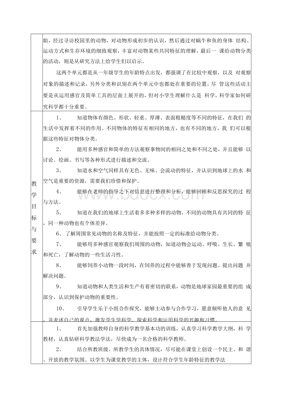 教科版一年级下册科学教学计划.docx_第2页