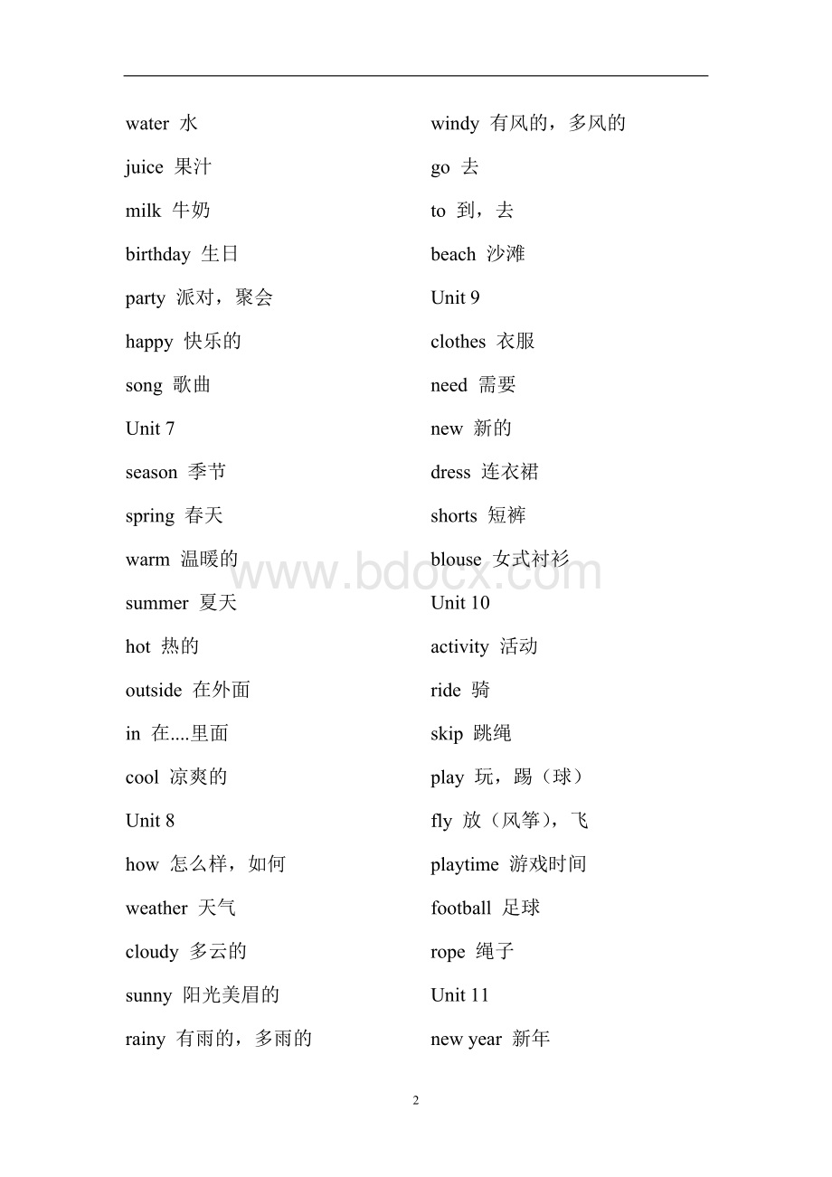 沪教牛津版小学一至六年级英语单词汇总(最新).doc_第2页