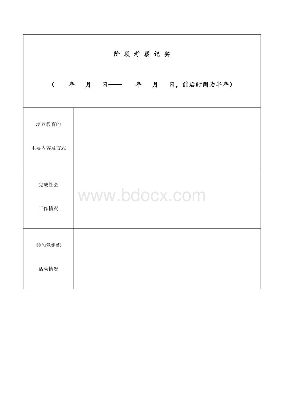 阶-段-考-察-记-实Word文档下载推荐.docx