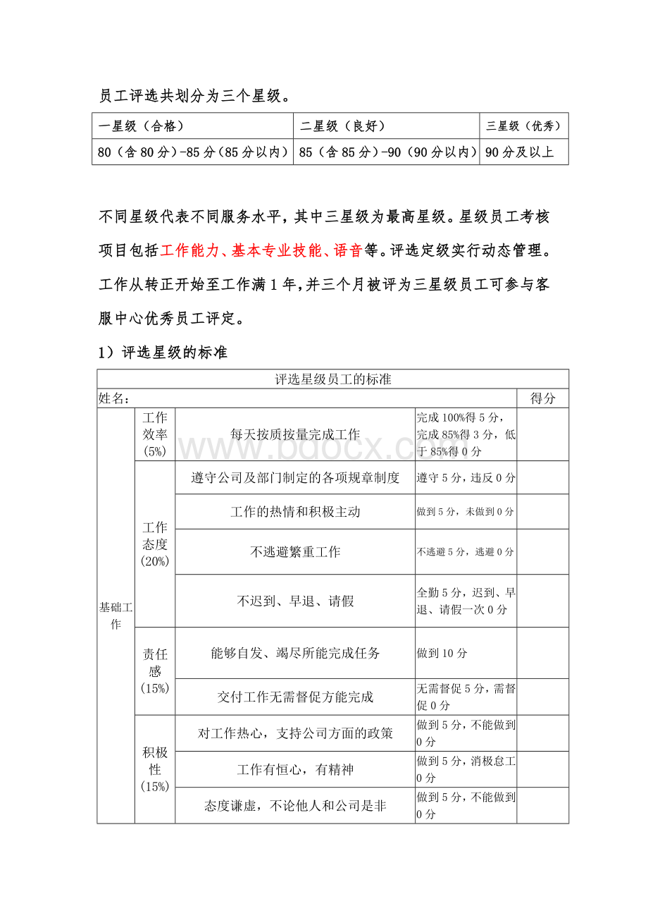 连锁机构客服星级员工评选办法及标准.doc_第2页