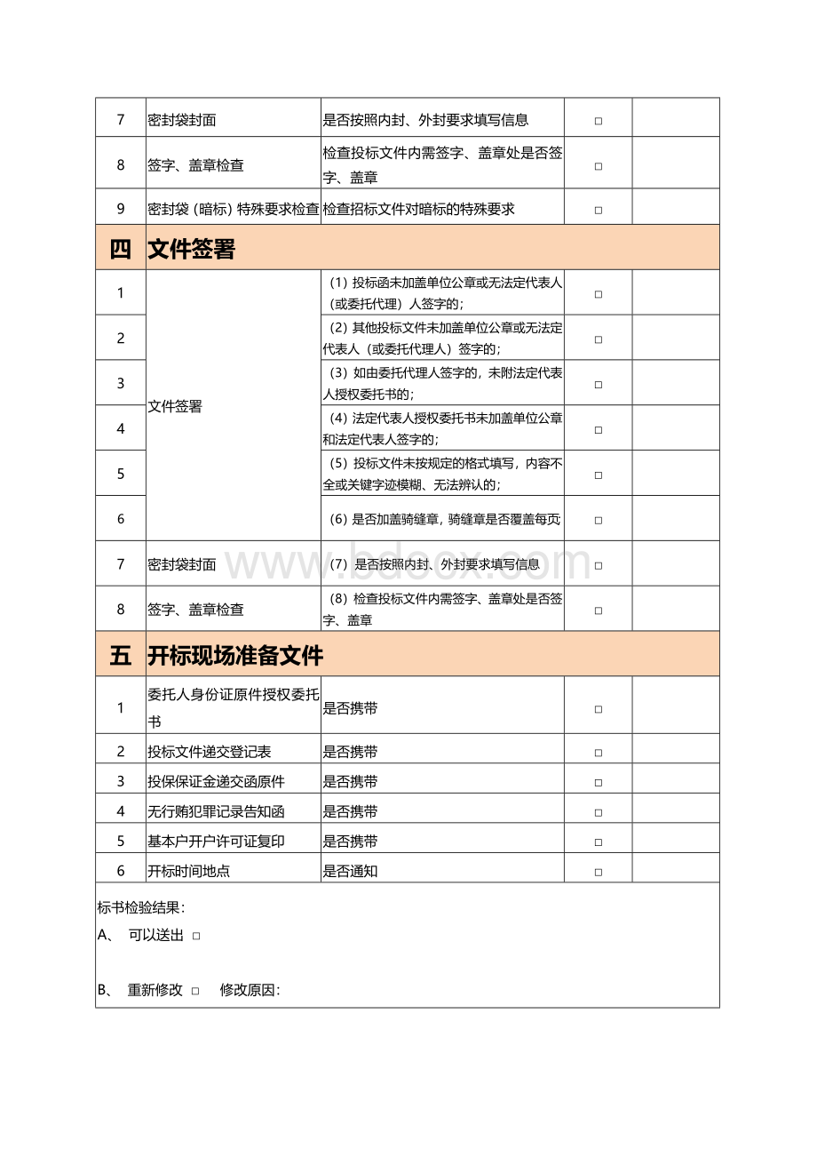 投标文件各项检查表Word格式文档下载.docx_第3页