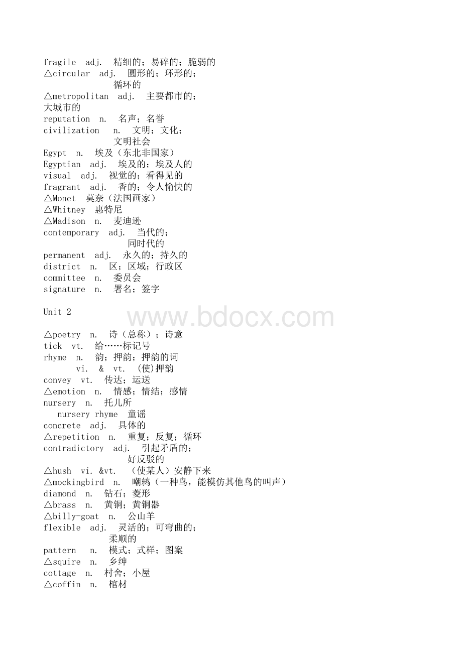 人教版英语选修六单词表表格文件下载.xls_第3页