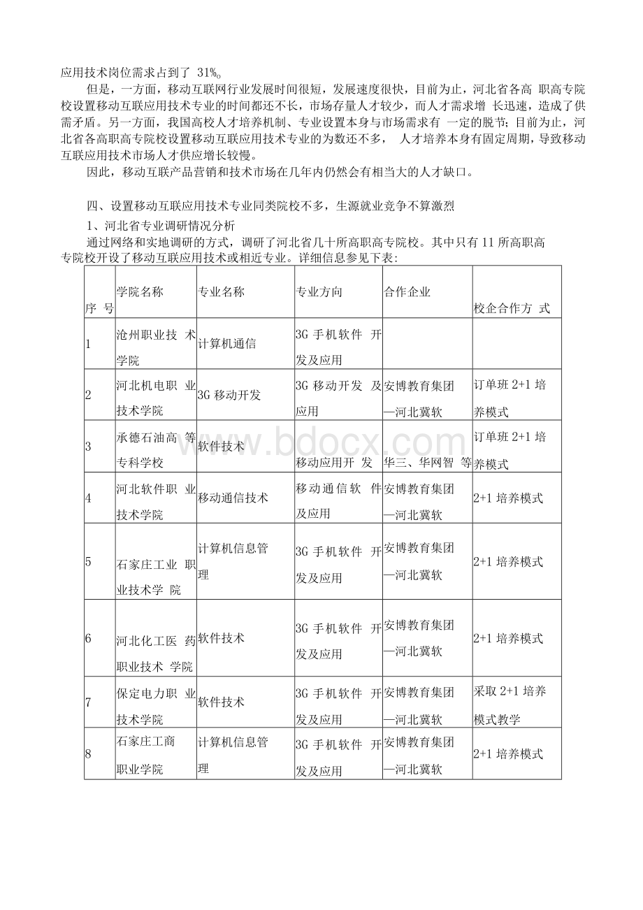 K设置移动互联应用技术专业的论证报告.docx_第2页