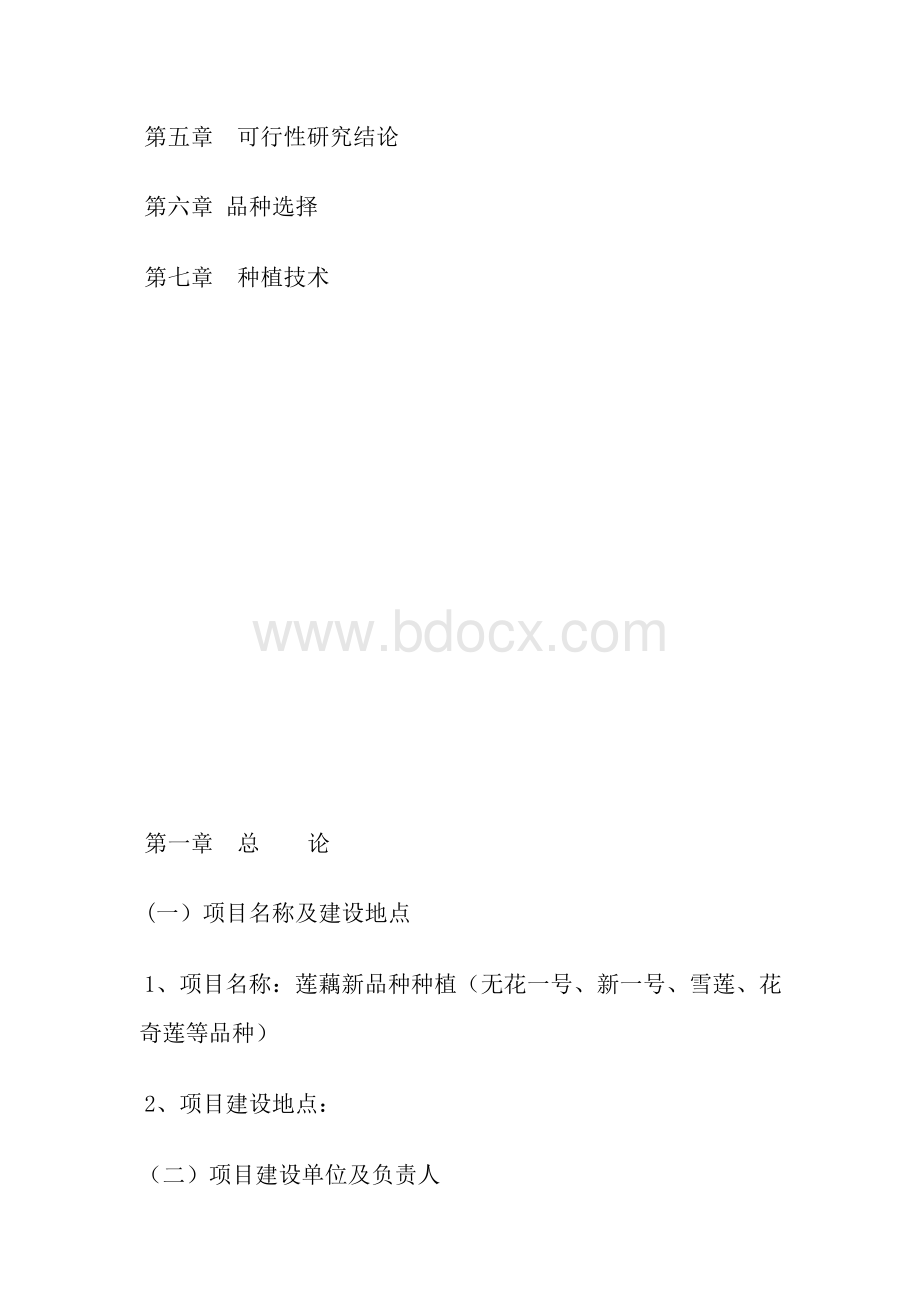 莲藕种植项目可行性研究报告.docx_第2页