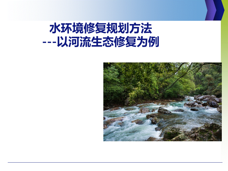 河流生态修复规划方法.ppt_第1页