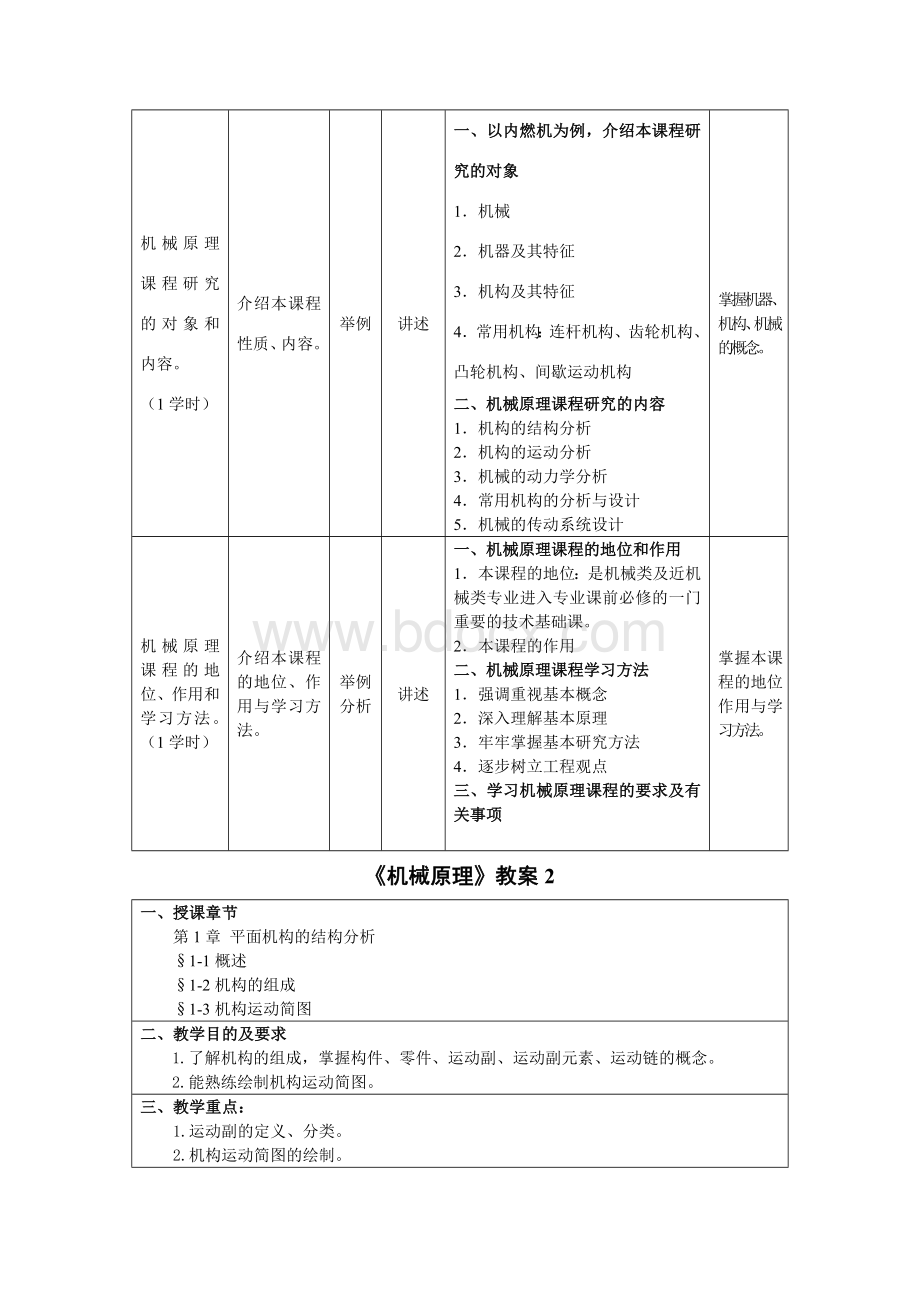 机械原理(朱理主编)教案Word下载.docx_第2页