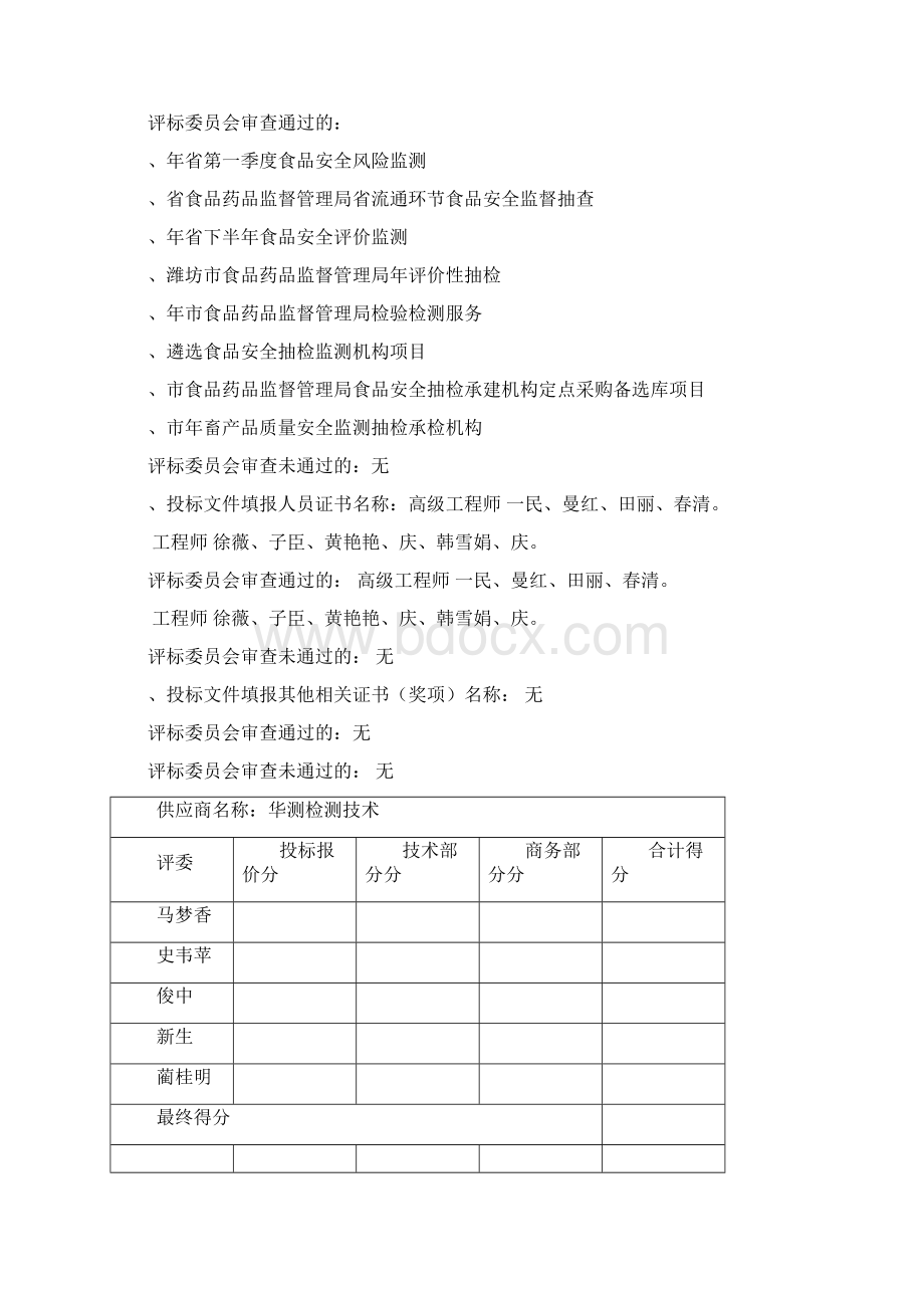 长葛市食品药品监督局食品安全监督性抽检项目及安全评价性Word格式.docx_第2页