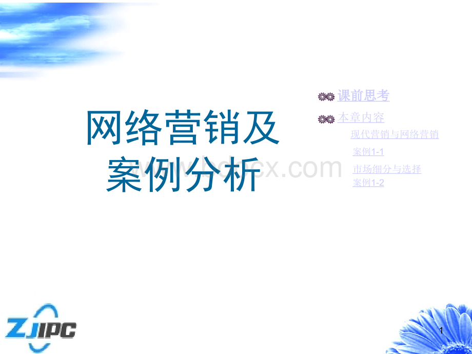 网络营销第一章：现代营销的延伸.ppt