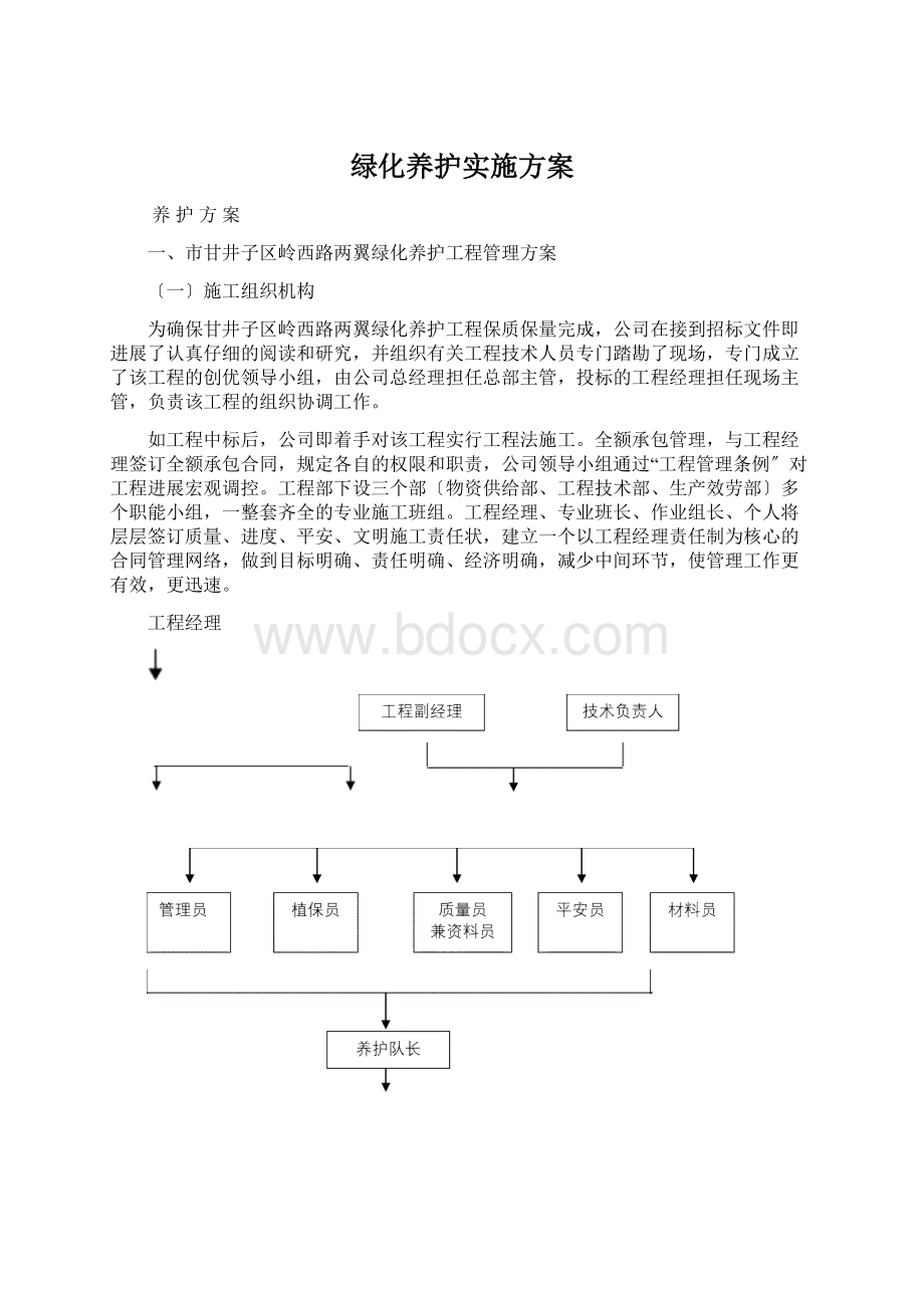 绿化养护实施方案.docx