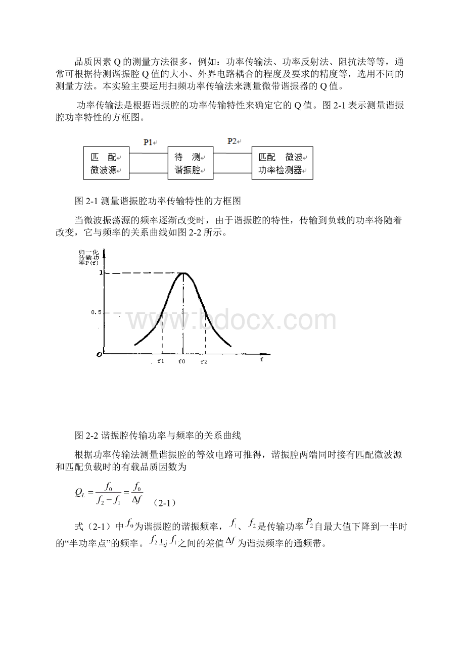 实验二微波元件特性参数测量实验报告文档格式.docx_第2页