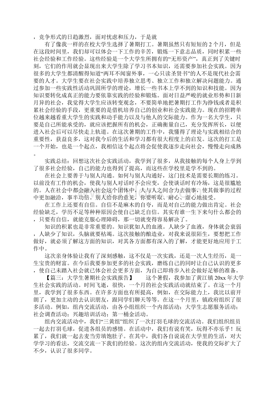 大学生暑假实践报告样本.docx_第3页