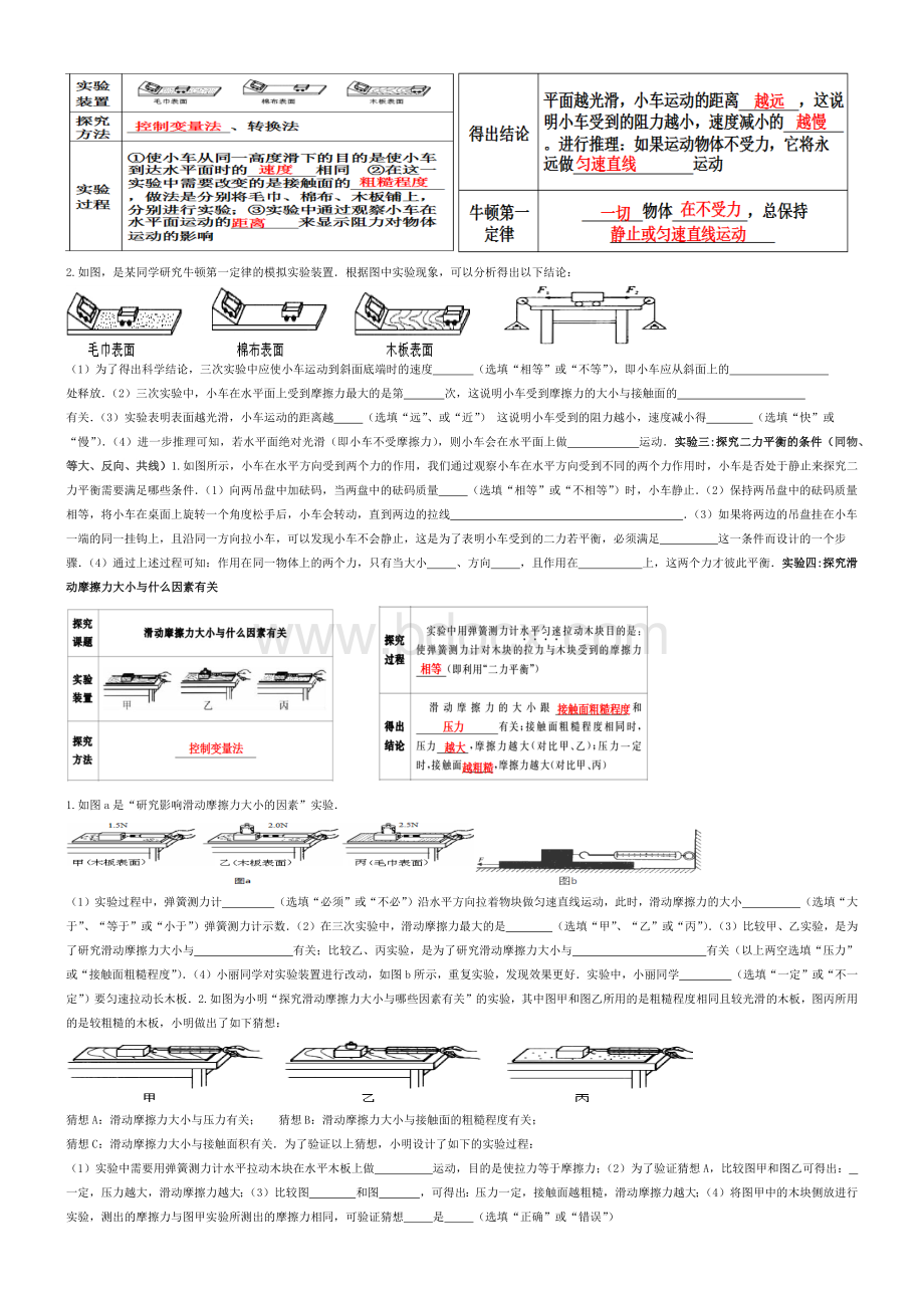 八年级下册物理实验专题练习.docx_第3页