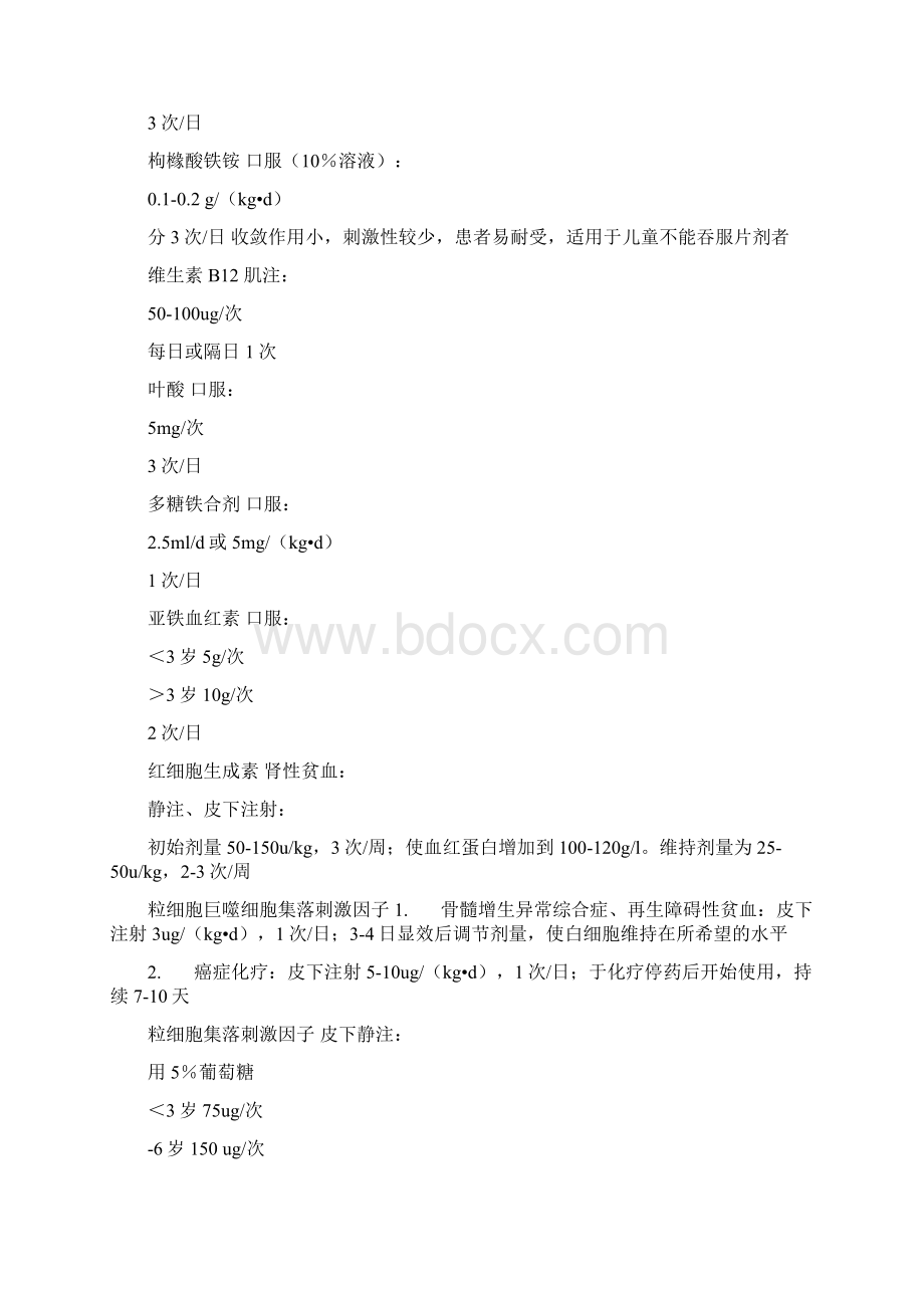 最新儿科常用药剂量表Word下载.docx_第2页