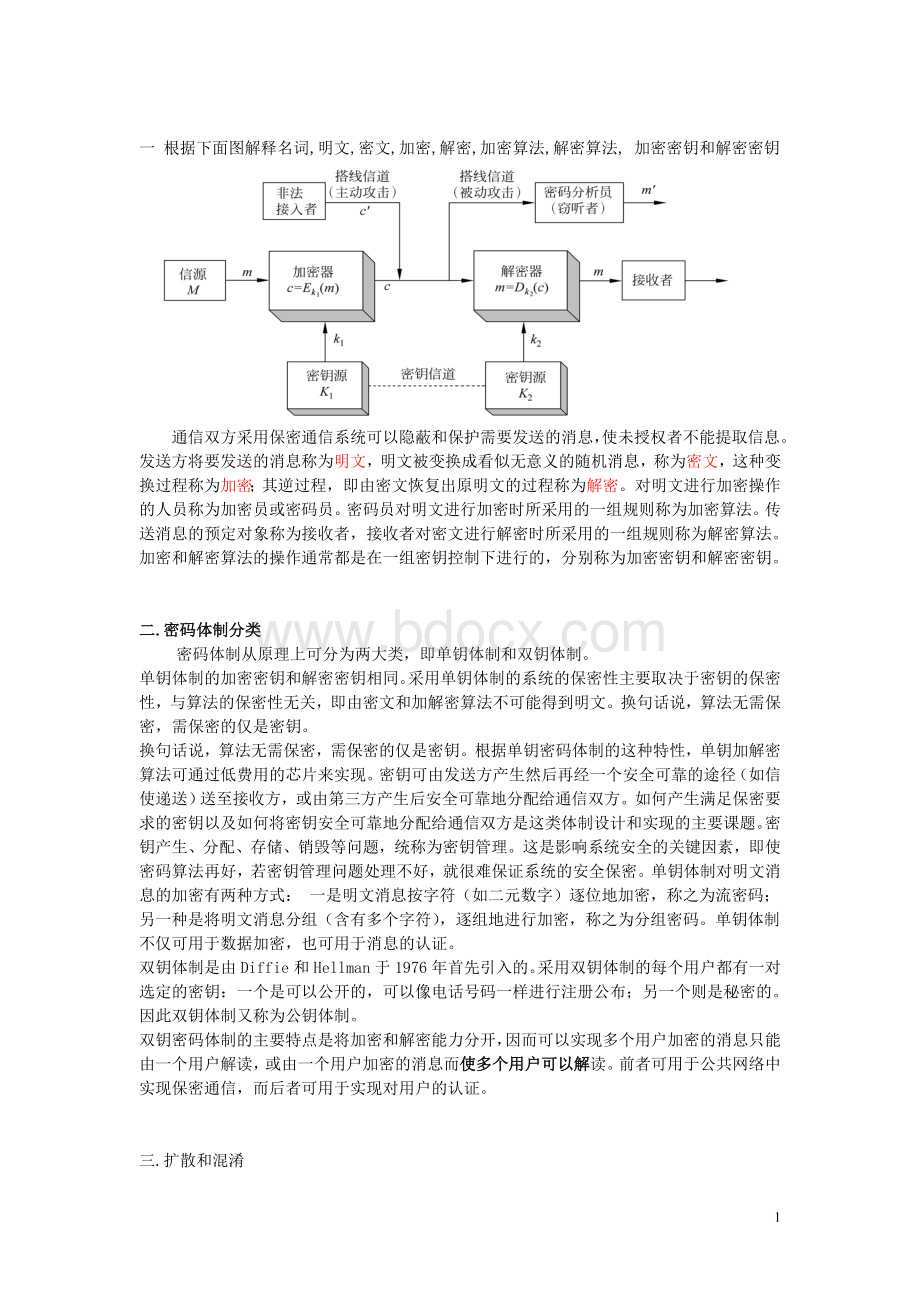 网络与信息安全--期末复习题Word下载.doc