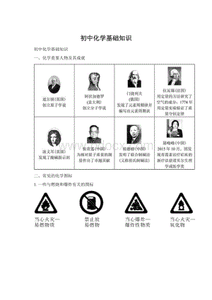 初中化学基础知识.docx