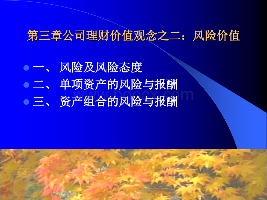 公司理财课件第三章风险与收益.ppt_第1页