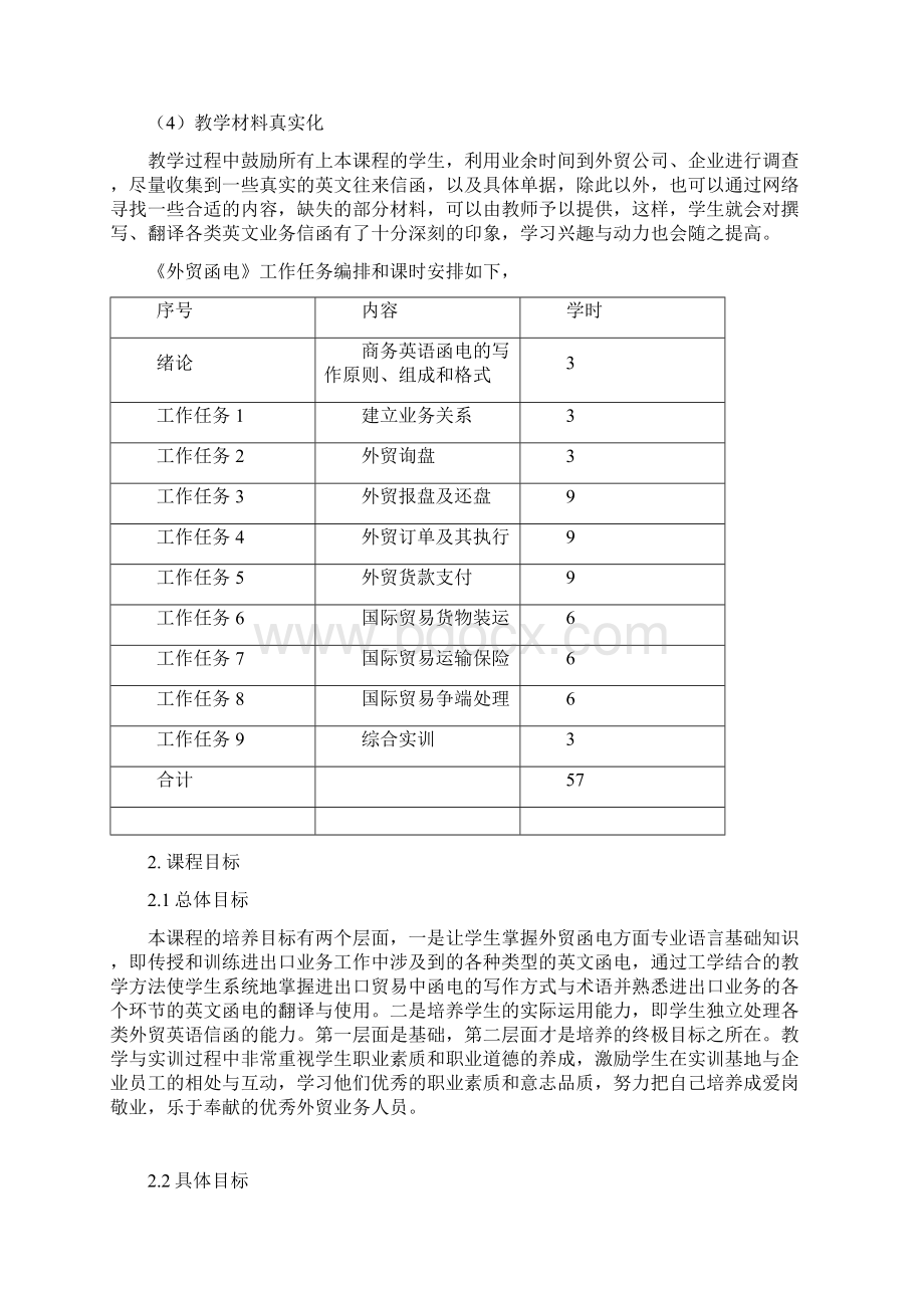 外贸函电课程标准.docx_第2页