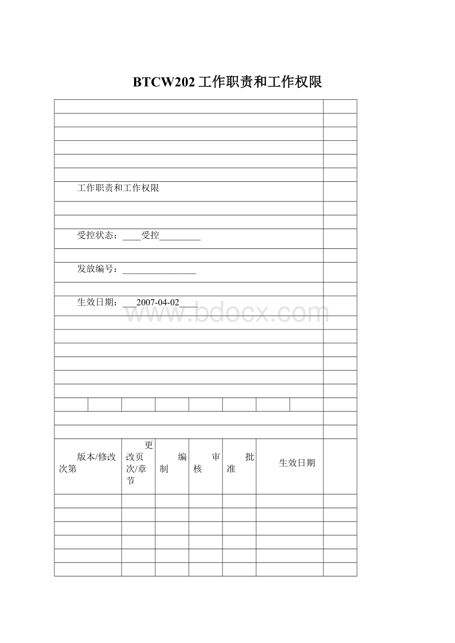 BTCW202工作职责和工作权限Word格式.docx_第1页