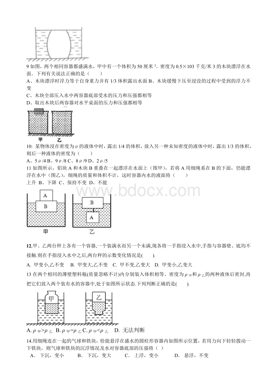 压强浮力经典易错题.doc_第3页