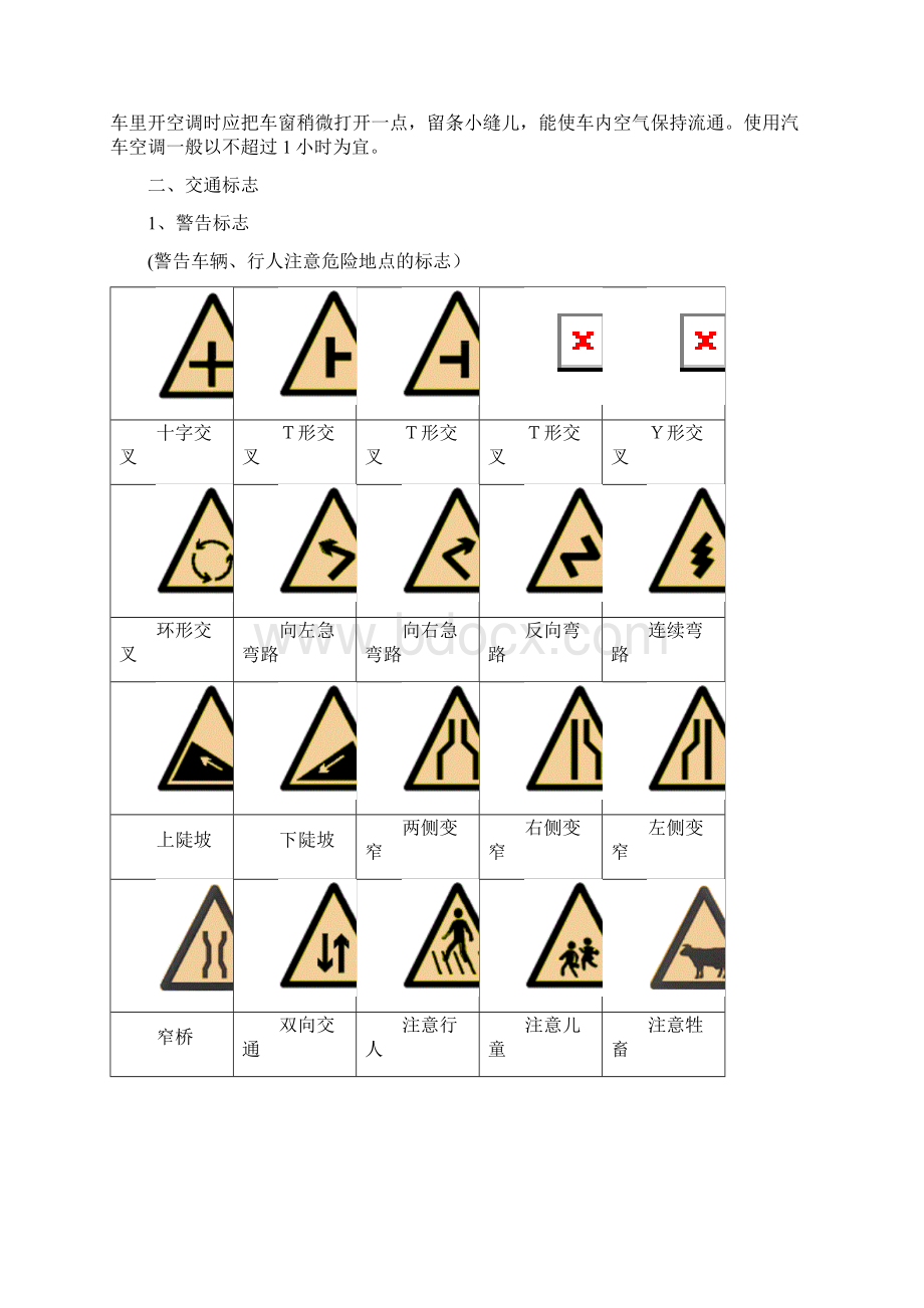 安全驾驶知识及交通标志大全.docx_第3页