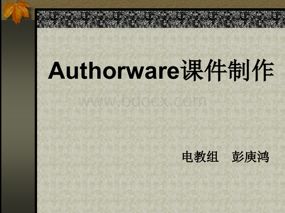 Authorware课件制作.ppt_第1页