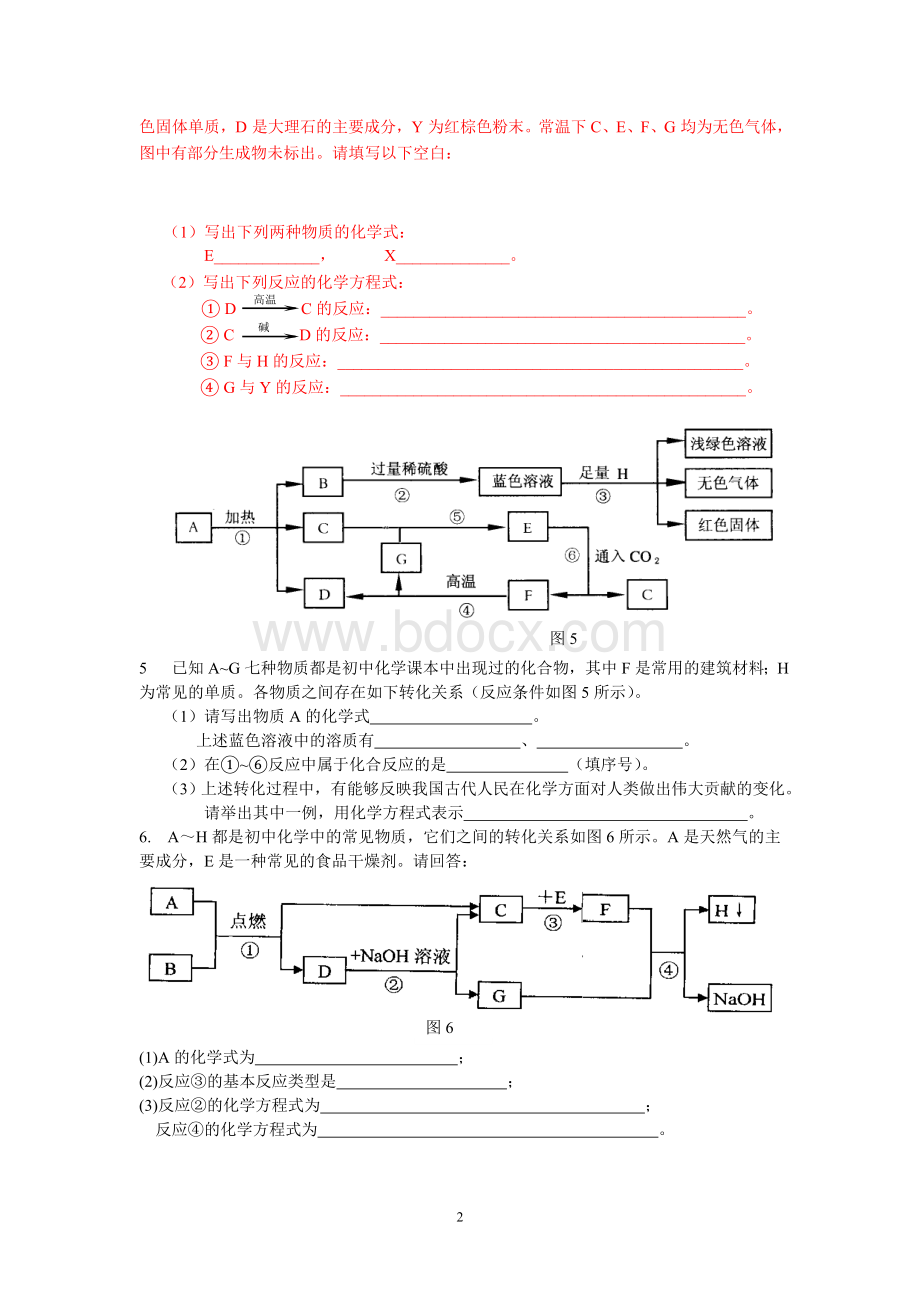 初中化学推断题解题思路及方法.doc_第2页