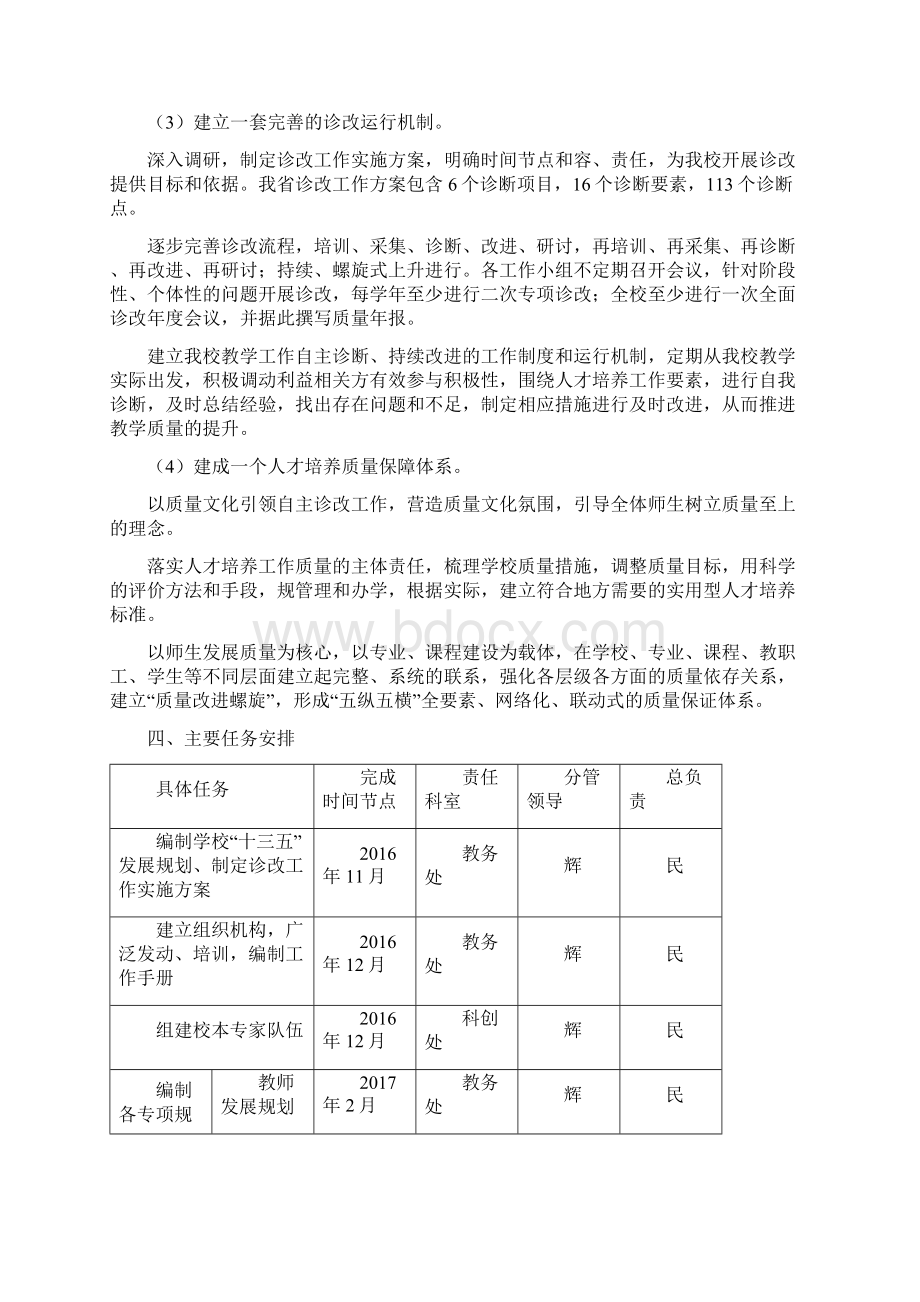 中等职业学校教学诊断与改进工作运行方案Word格式文档下载.docx_第3页