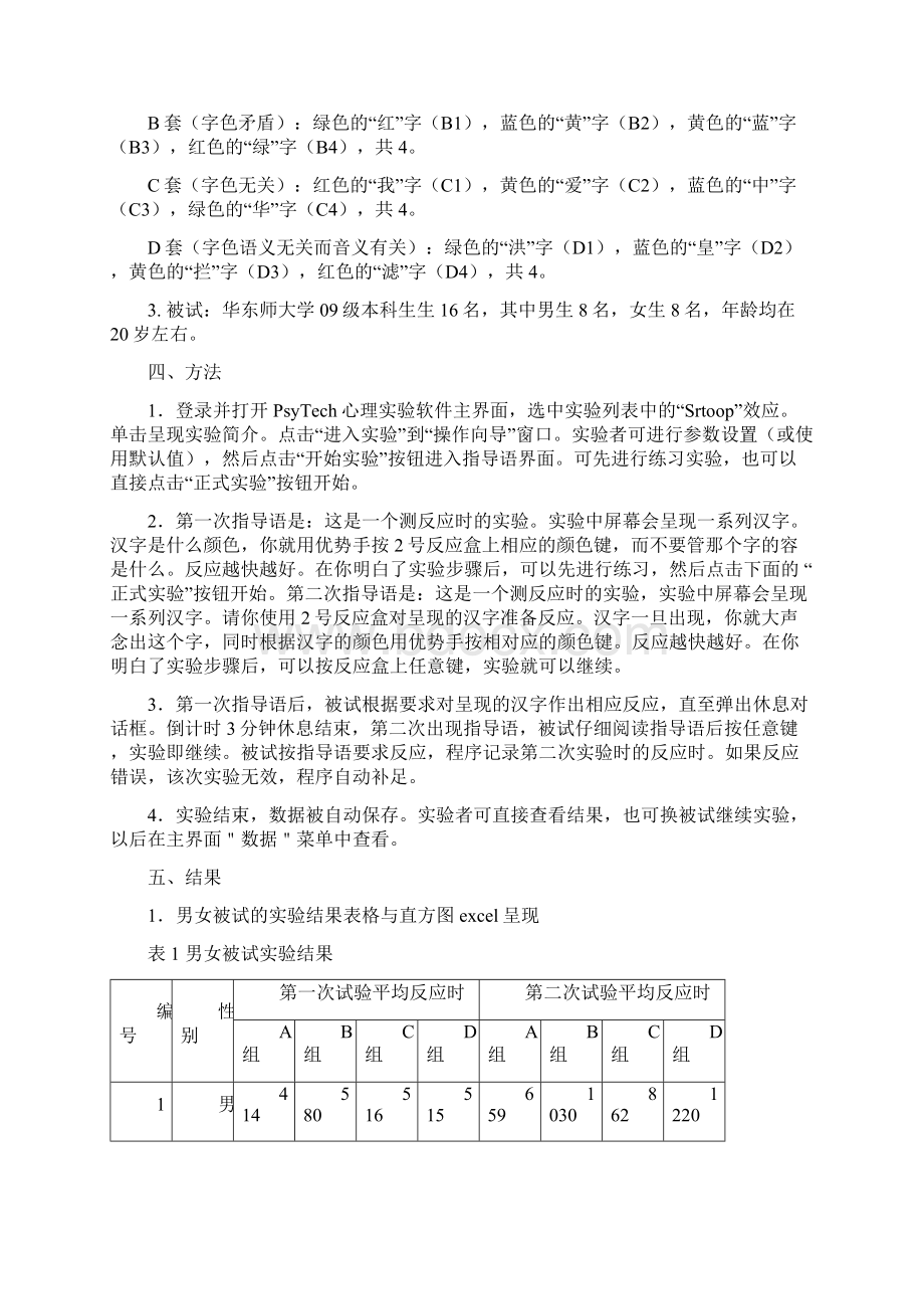 Stroop效应实验报告Word文件下载.docx_第2页