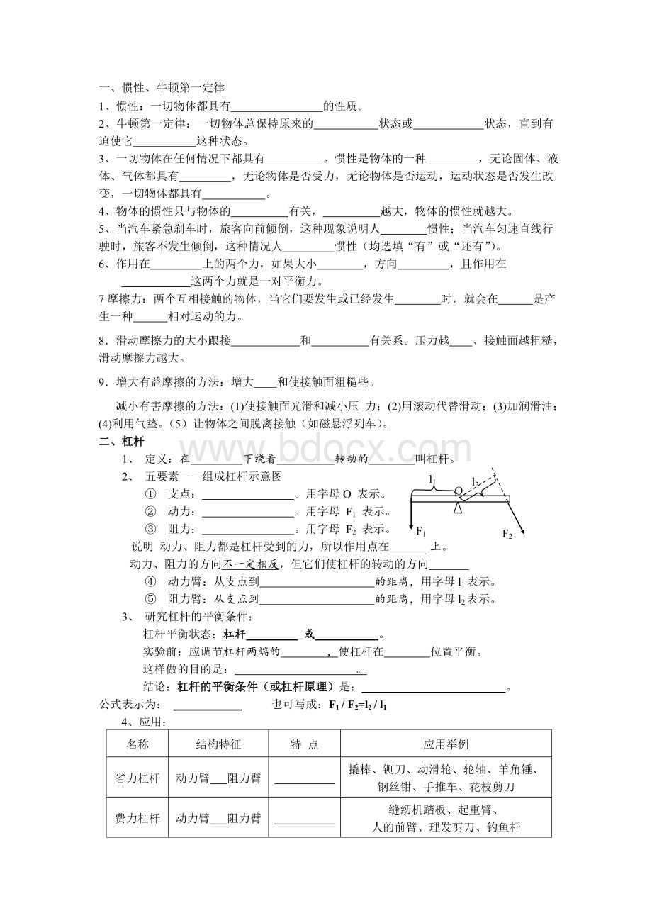 上海初二物理下册期末复习.doc