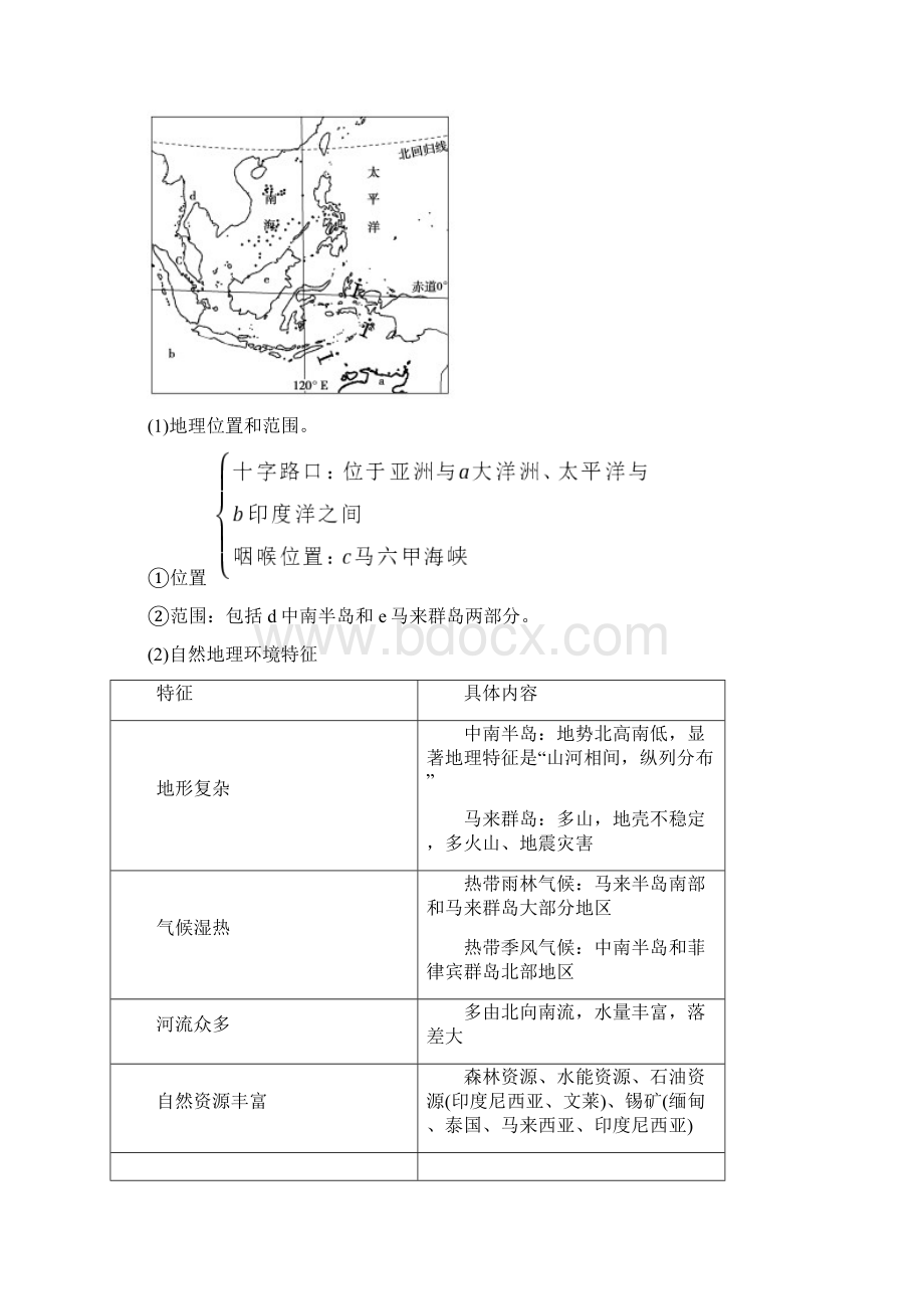 高考地理一轮复习第十四单元世界地理第2讲世界主要地区学案鲁教版doc文档格式.docx_第3页