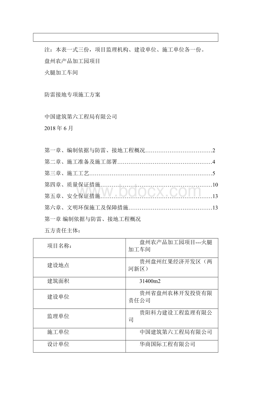 防雷接地专项施工方案范本文档格式.docx_第2页