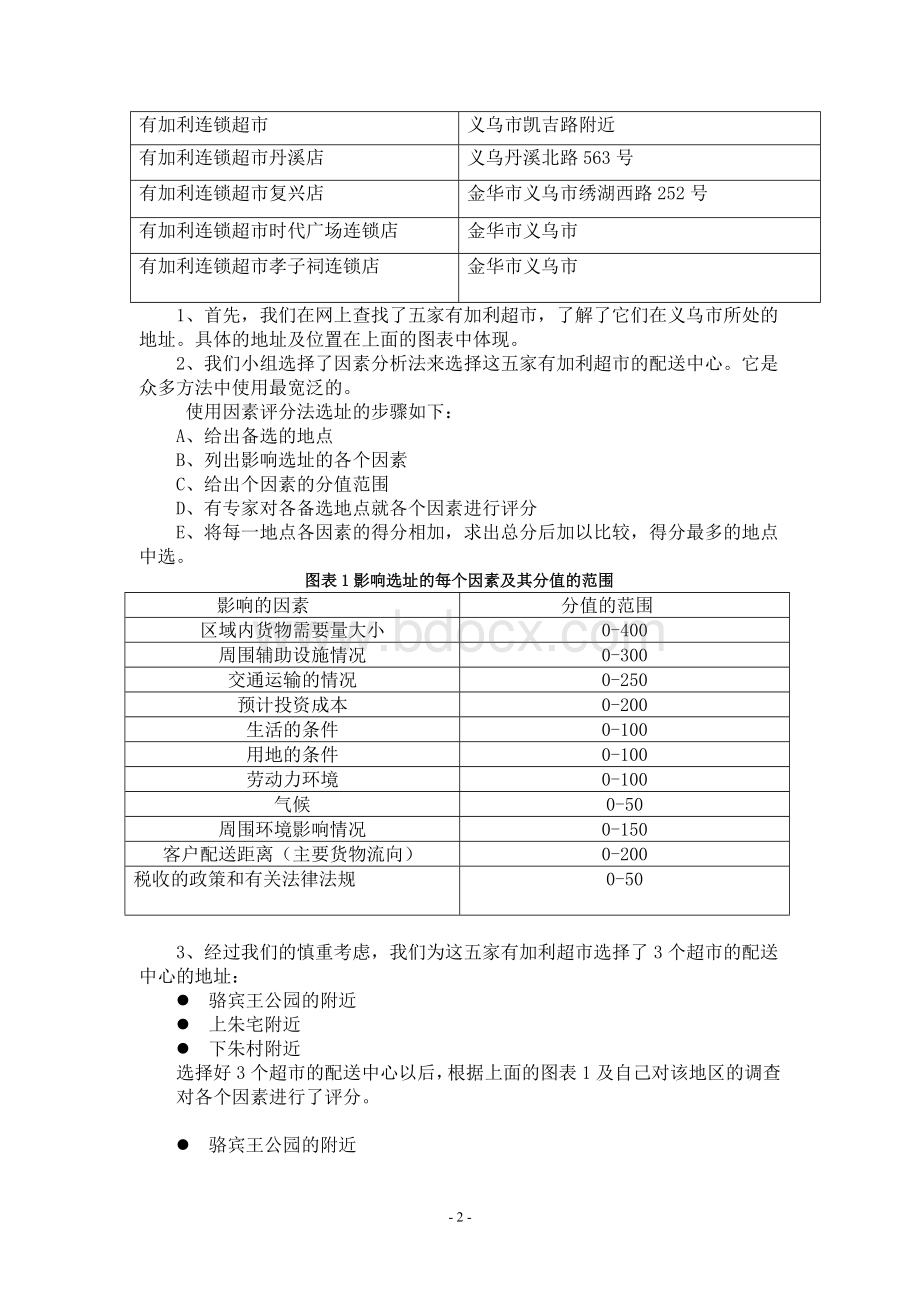 配送中心选址实训报告模板1Word文件下载.doc_第2页