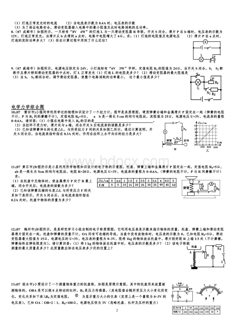 历年中考中考物理压轴题.doc_第2页