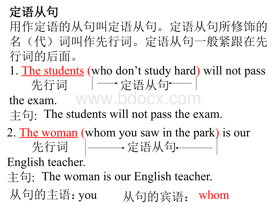 高一英语定语从句讲解练习及答案PPT格式课件下载.ppt