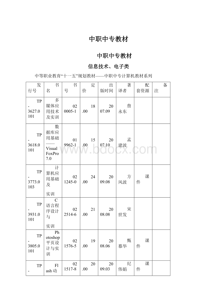 中职中专教材Word文档格式.docx_第1页