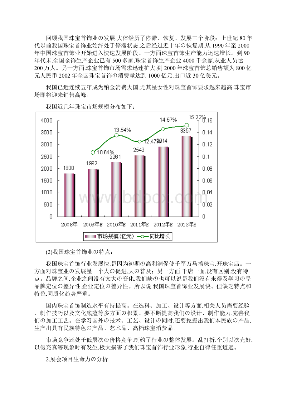 申报稿中高端珠宝大型落地展会营销活动策划方案Word文档下载推荐.docx_第2页