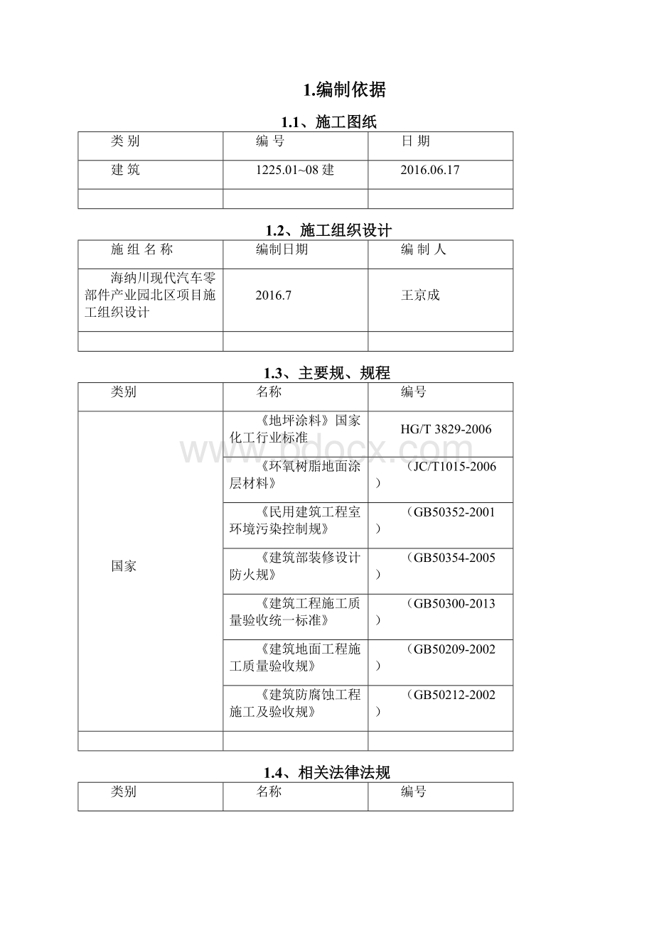 环氧地面工程施工组织设计方案.docx_第2页