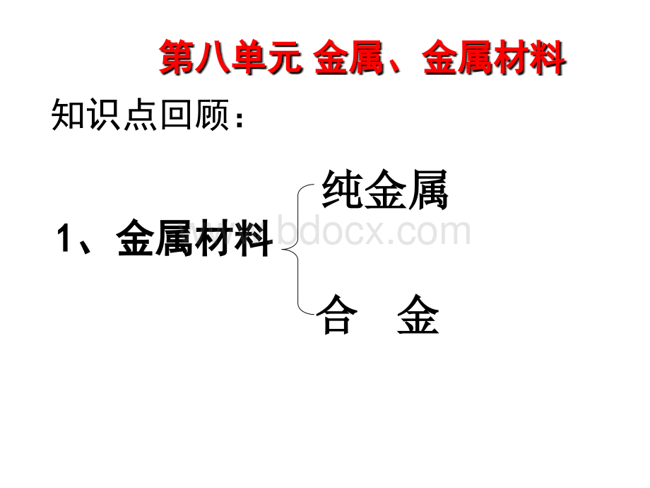 《金属、金属材料》中考复习ppt课件.ppt_第1页