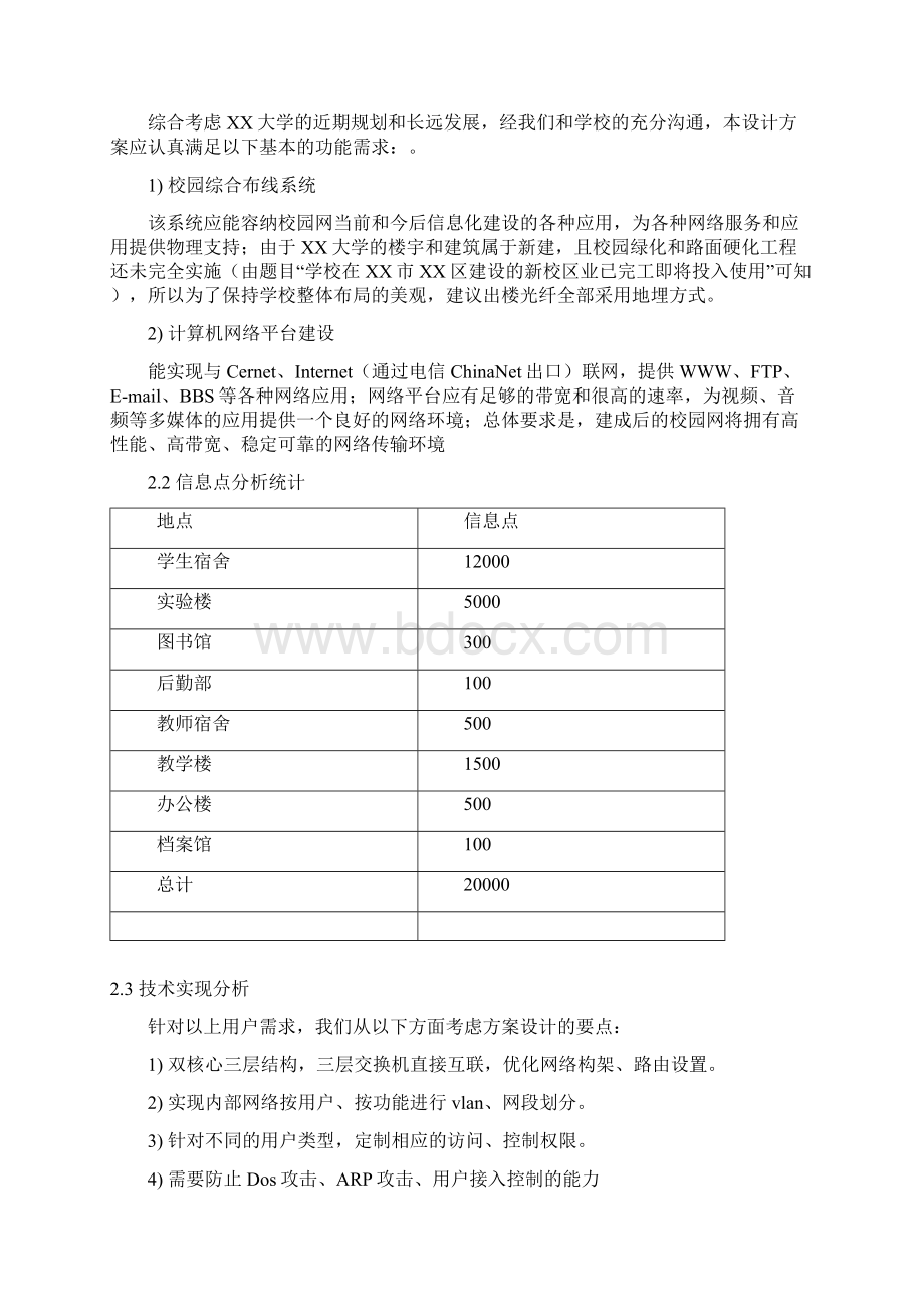 大学组网规划设计方案.docx_第2页