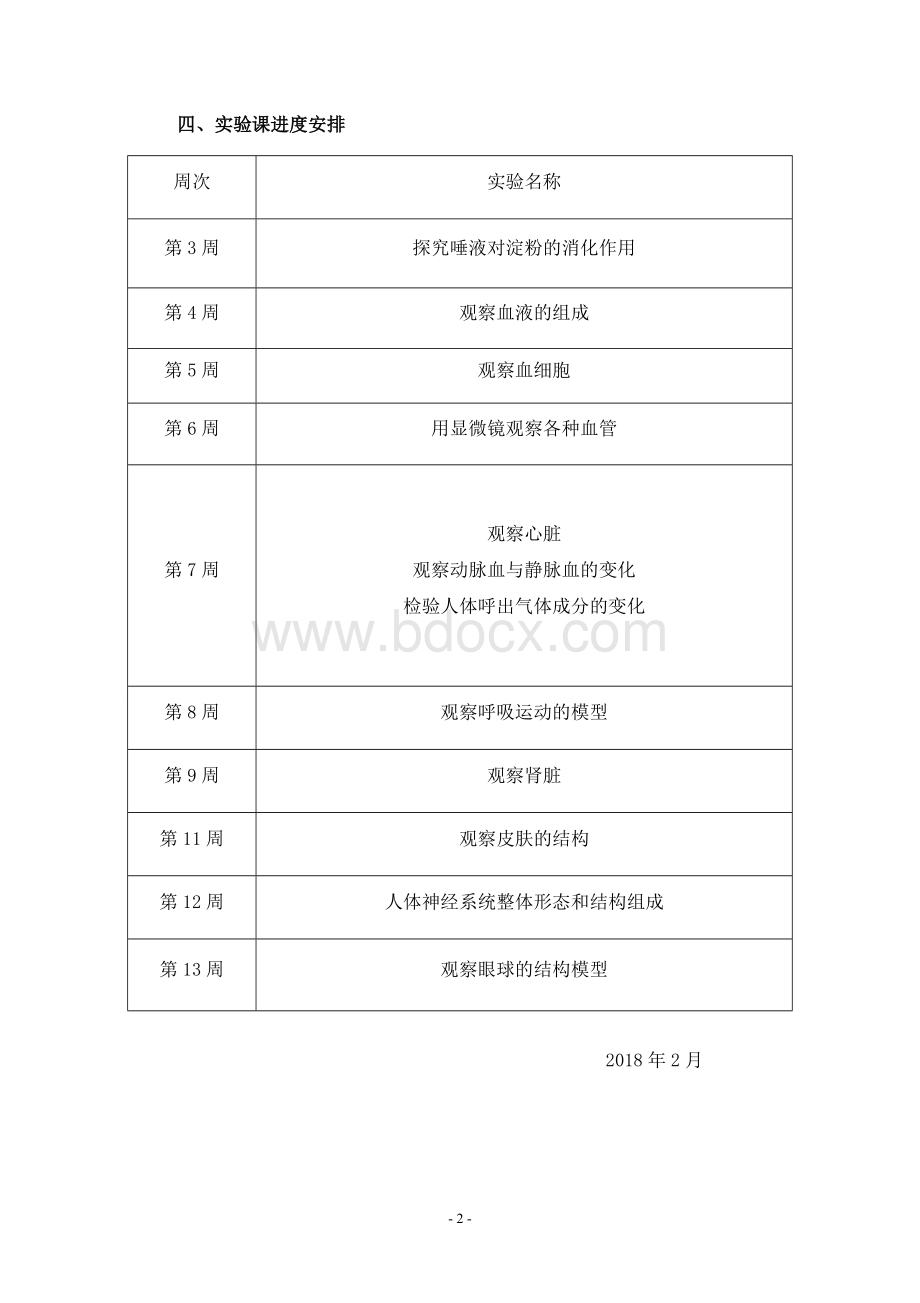 七年级下册生物实验教学计划Word文档格式.doc_第2页