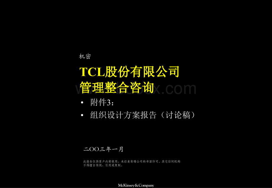 麦肯锡TCL股份组织结构设计方桉.ppt_第1页
